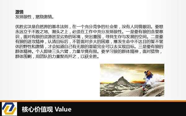 核心价值观 Value